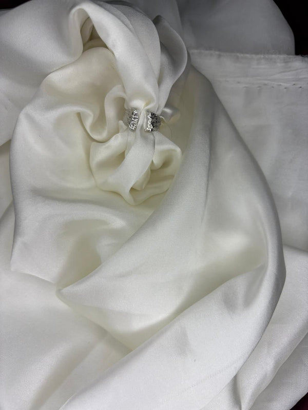 Sparkle Row Stainless Steel Ring – Silver Edition