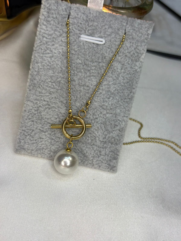 Pearl Ball Adjustable Locket – Gold Edition